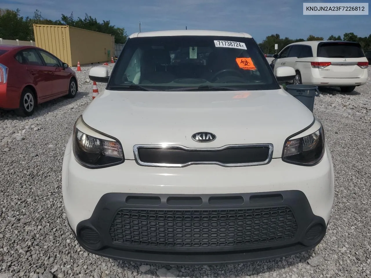 2015 Kia Soul VIN: KNDJN2A23F7226812 Lot: 71738724