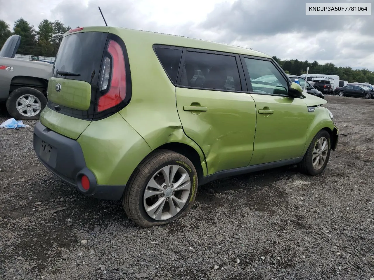 2015 Kia Soul + VIN: KNDJP3A50F7781064 Lot: 71862244