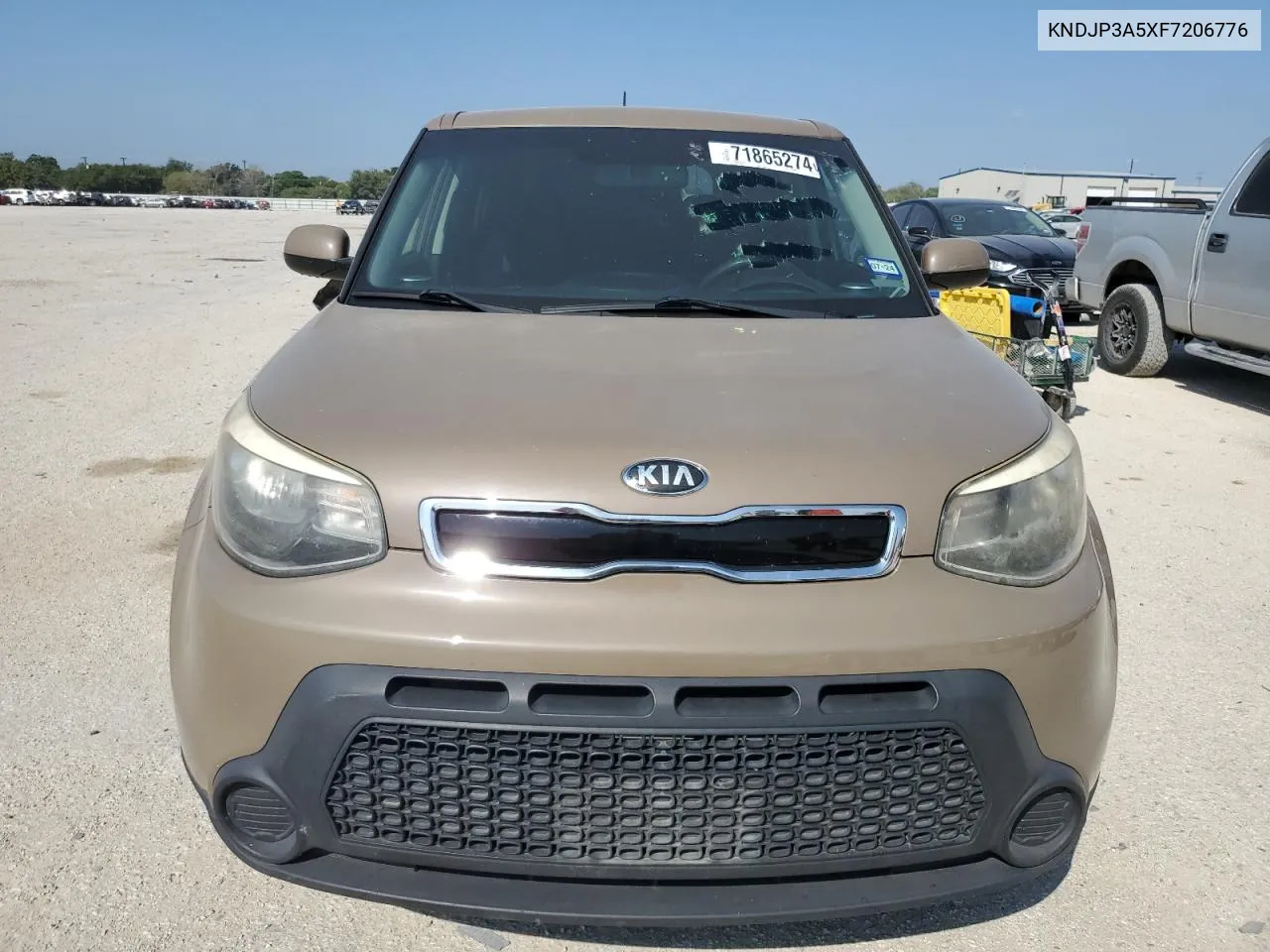 2015 Kia Soul + VIN: KNDJP3A5XF7206776 Lot: 71865274