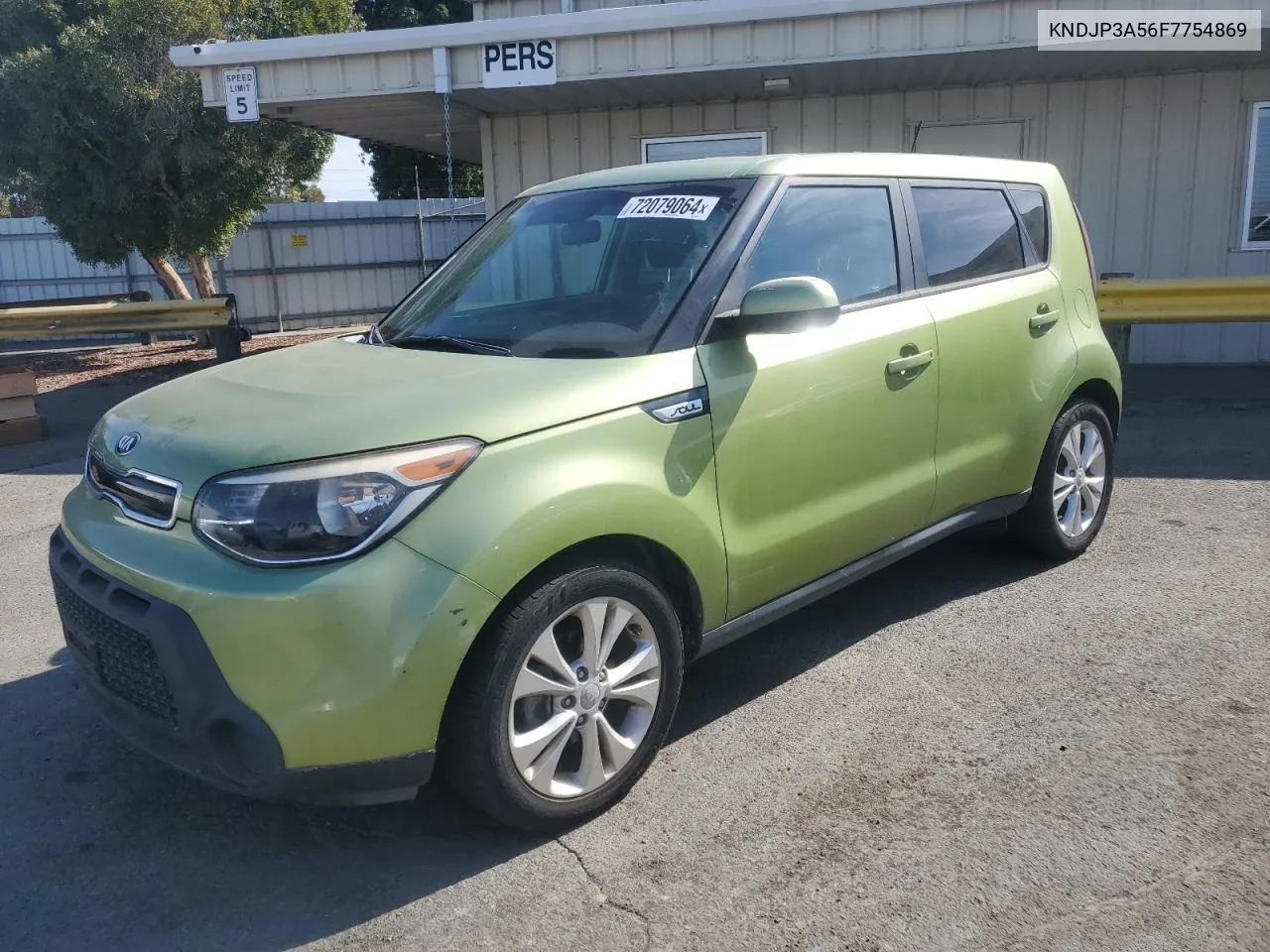 2015 Kia Soul + VIN: KNDJP3A56F7754869 Lot: 72079064