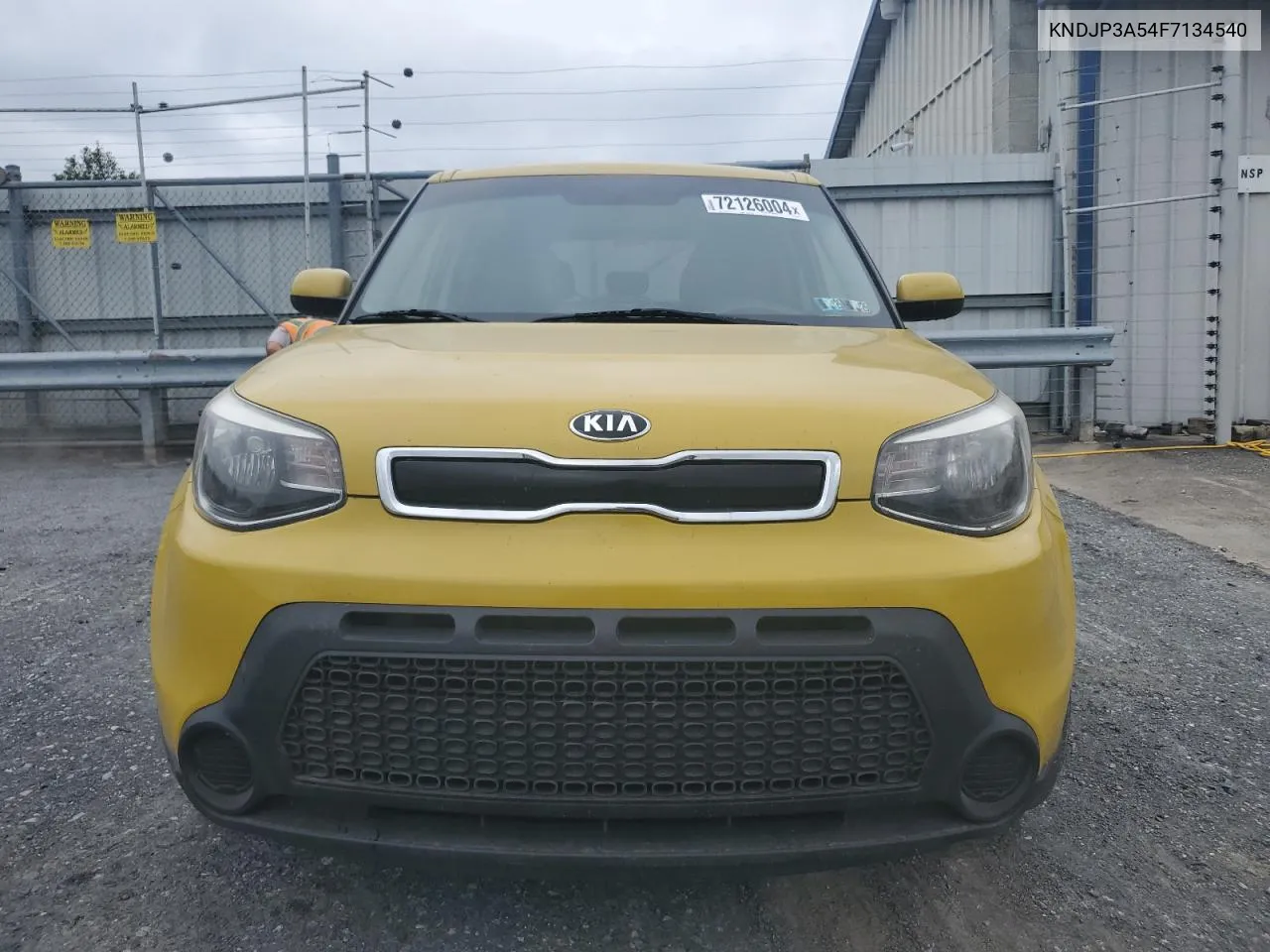 2015 Kia Soul + VIN: KNDJP3A54F7134540 Lot: 72126004