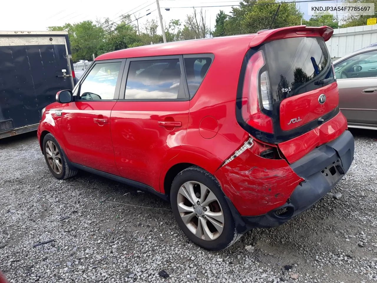 2015 Kia Soul + VIN: KNDJP3A54F7785697 Lot: 72401224