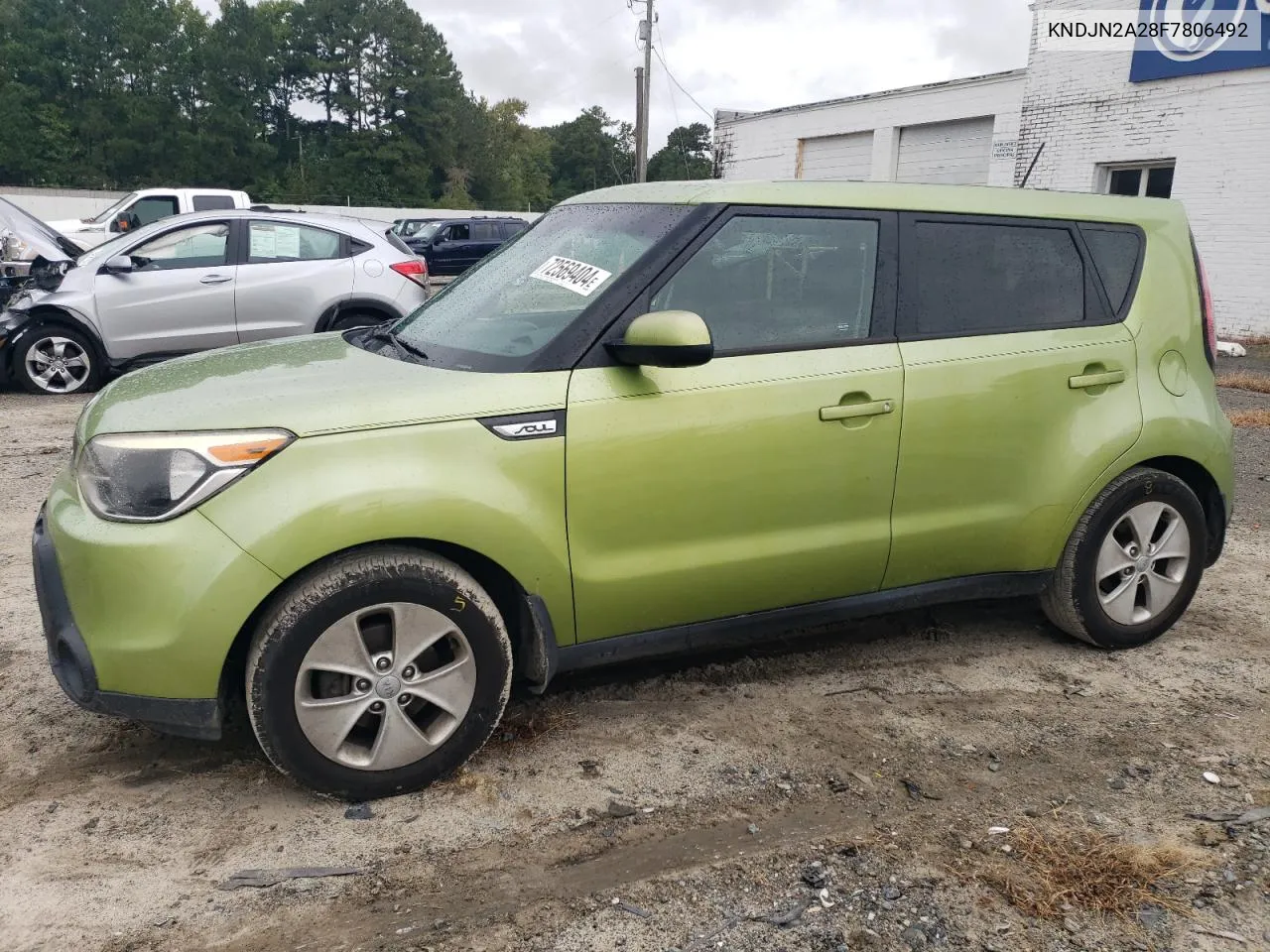 2015 Kia Soul VIN: KNDJN2A28F7806492 Lot: 72569404