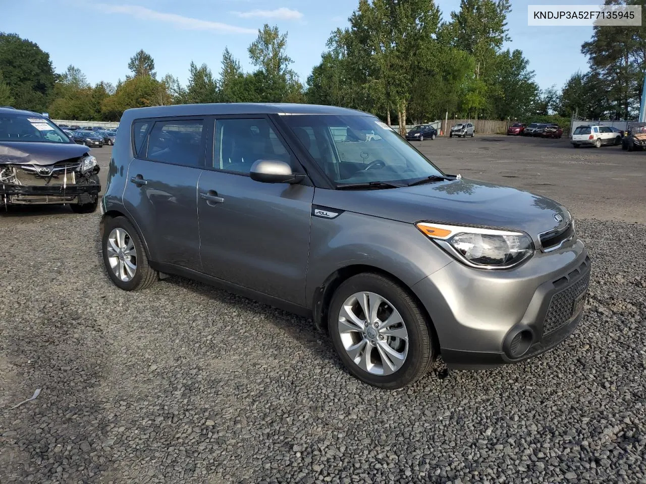 2015 Kia Soul + VIN: KNDJP3A52F7135945 Lot: 72630454