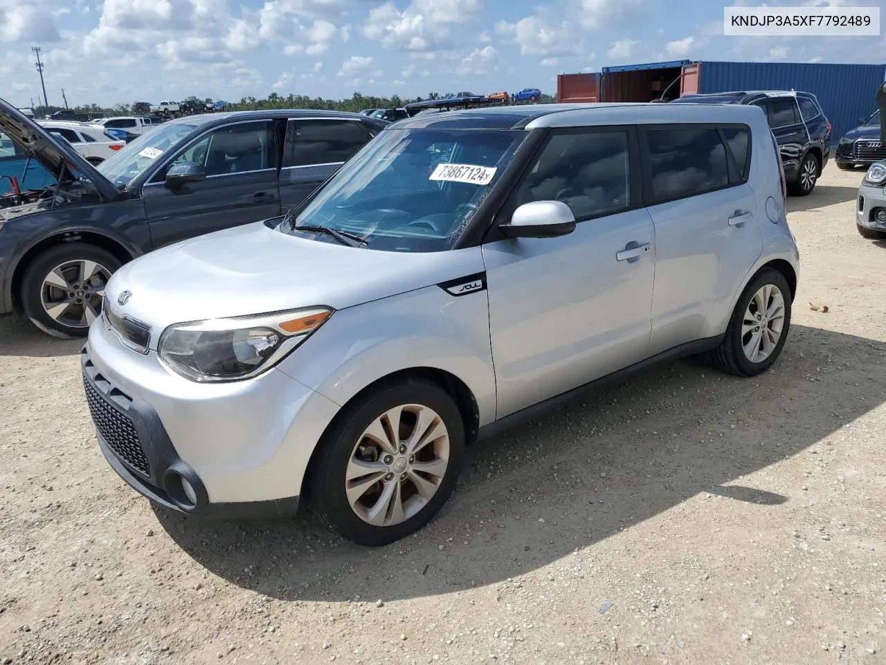 2015 Kia Soul + VIN: KNDJP3A5XF7792489 Lot: 73867124