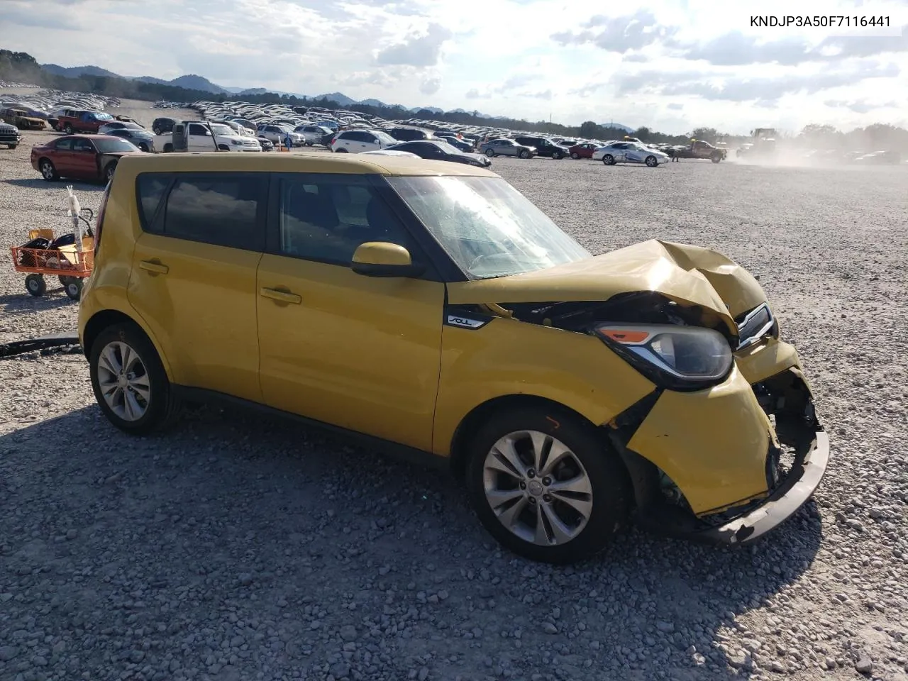 2015 Kia Soul + VIN: KNDJP3A50F7116441 Lot: 74346104