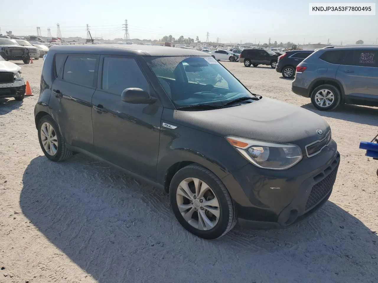 2015 Kia Soul + VIN: KNDJP3A53F7800495 Lot: 74767034