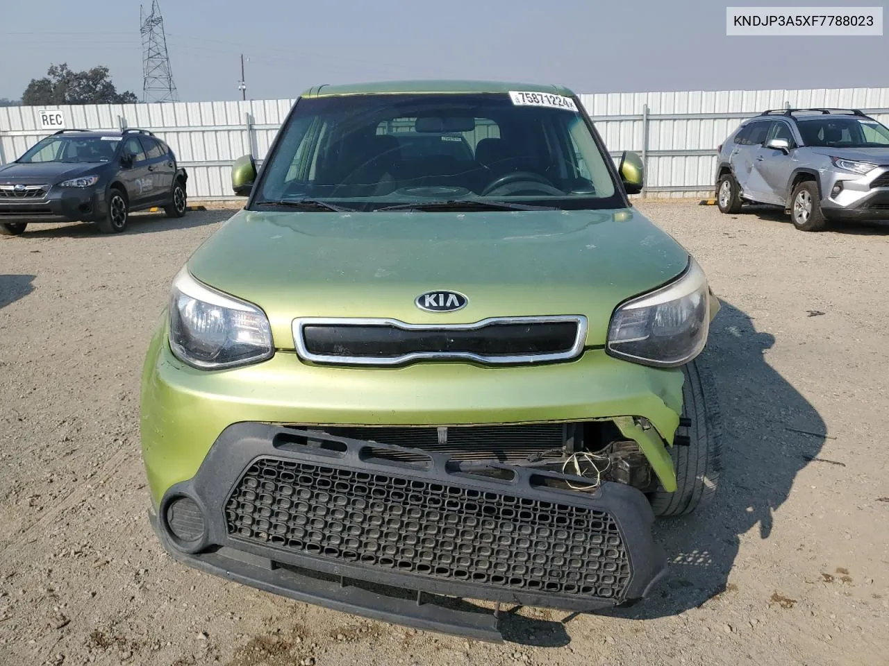 2015 Kia Soul + VIN: KNDJP3A5XF7788023 Lot: 75871224