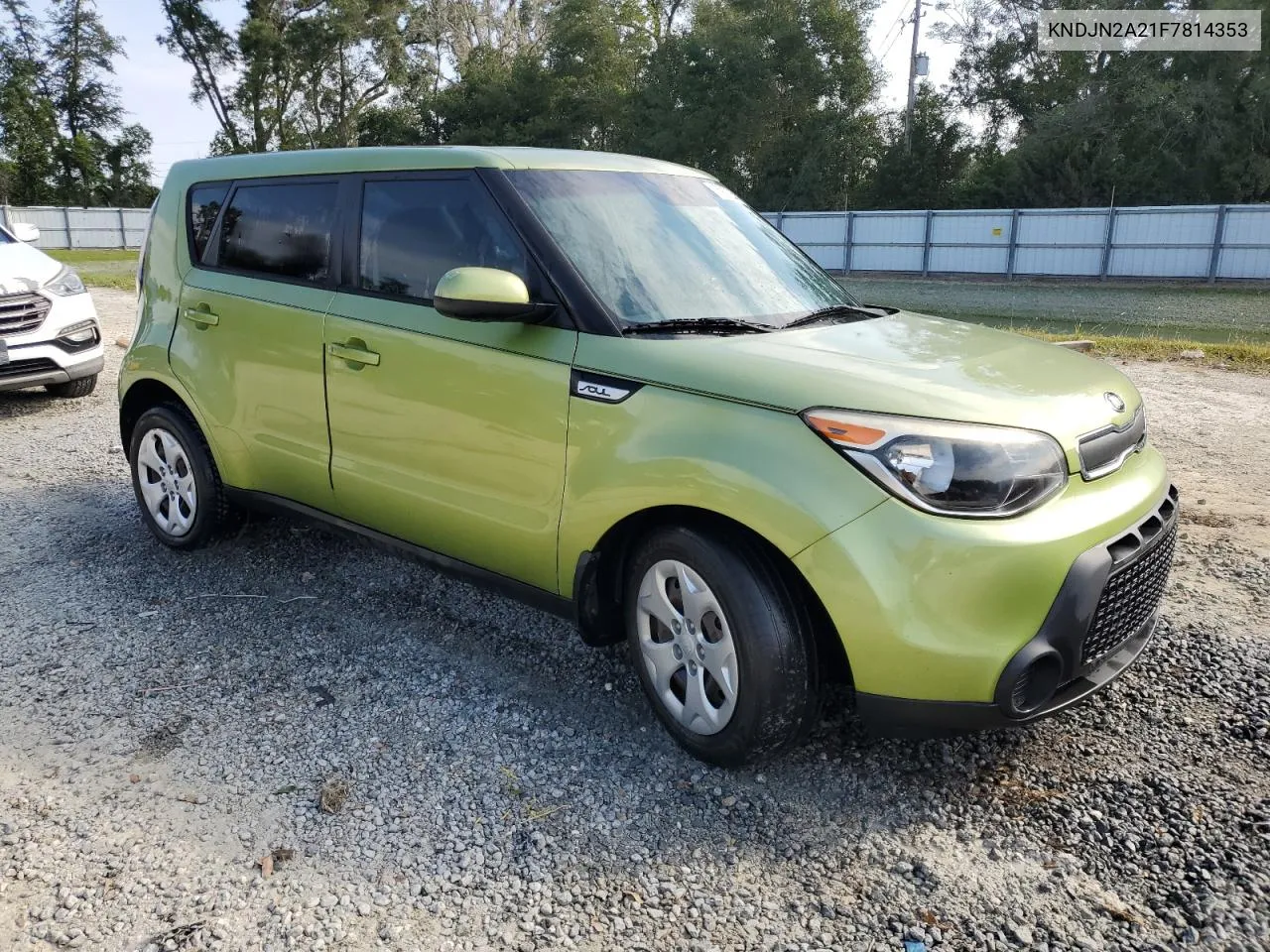 2015 Kia Soul VIN: KNDJN2A21F7814353 Lot: 75937254