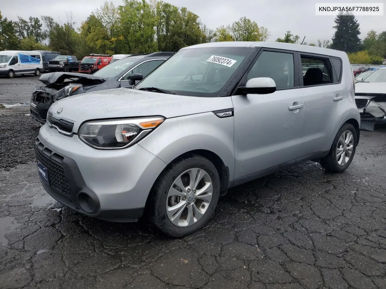 2015 Kia Soul + VIN: KNDJP3A56F7788925 Lot: 76092374