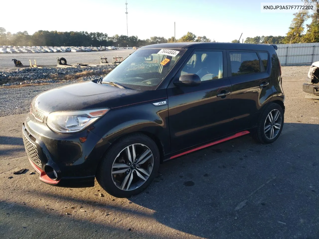 2015 Kia Soul + VIN: KNDJP3A57F7772202 Lot: 76444844