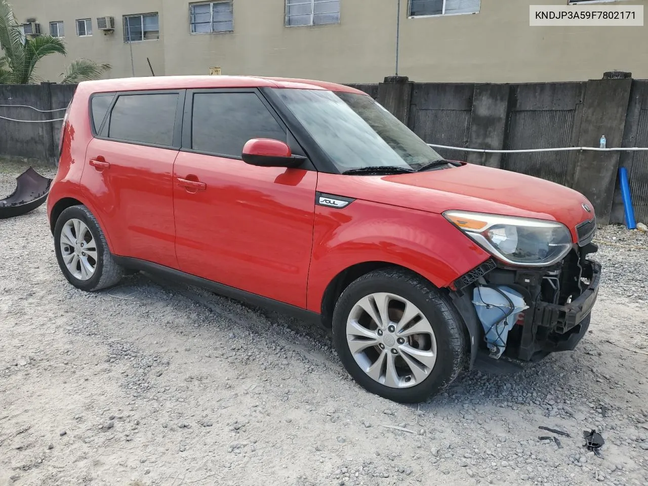 2015 Kia Soul + VIN: KNDJP3A59F7802171 Lot: 76459344