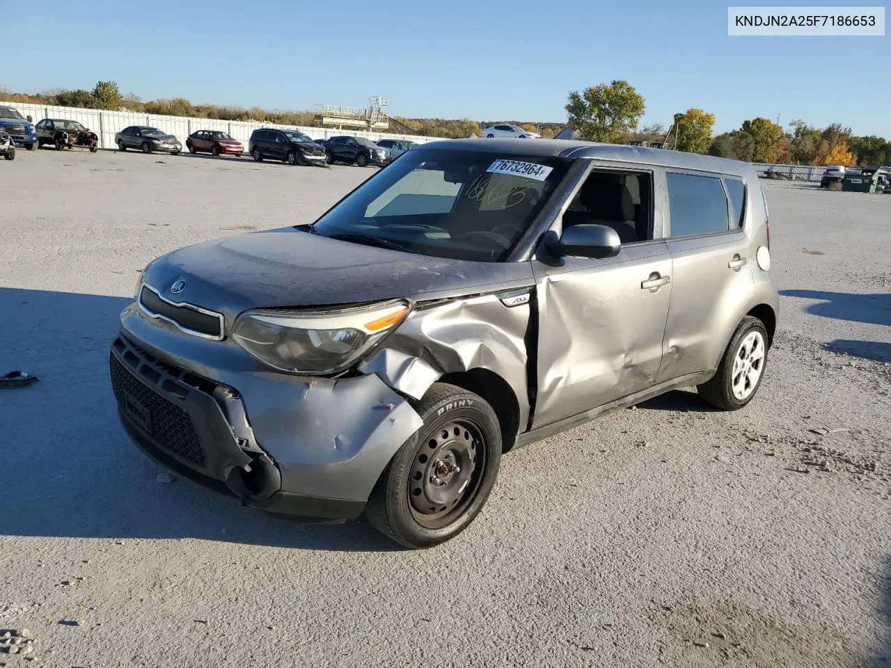 2015 Kia Soul VIN: KNDJN2A25F7186653 Lot: 76732964