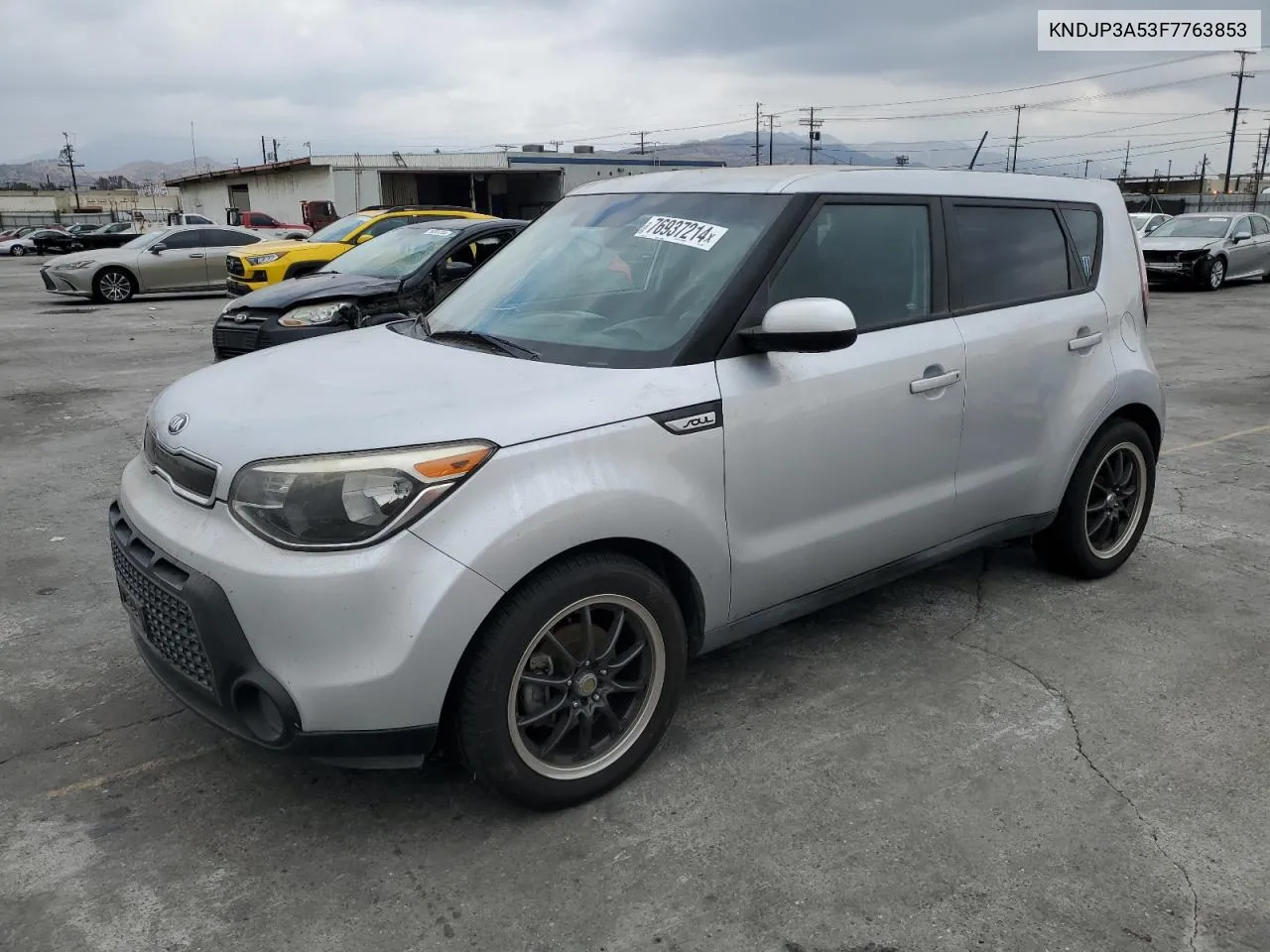 2015 Kia Soul + VIN: KNDJP3A53F7763853 Lot: 76937214