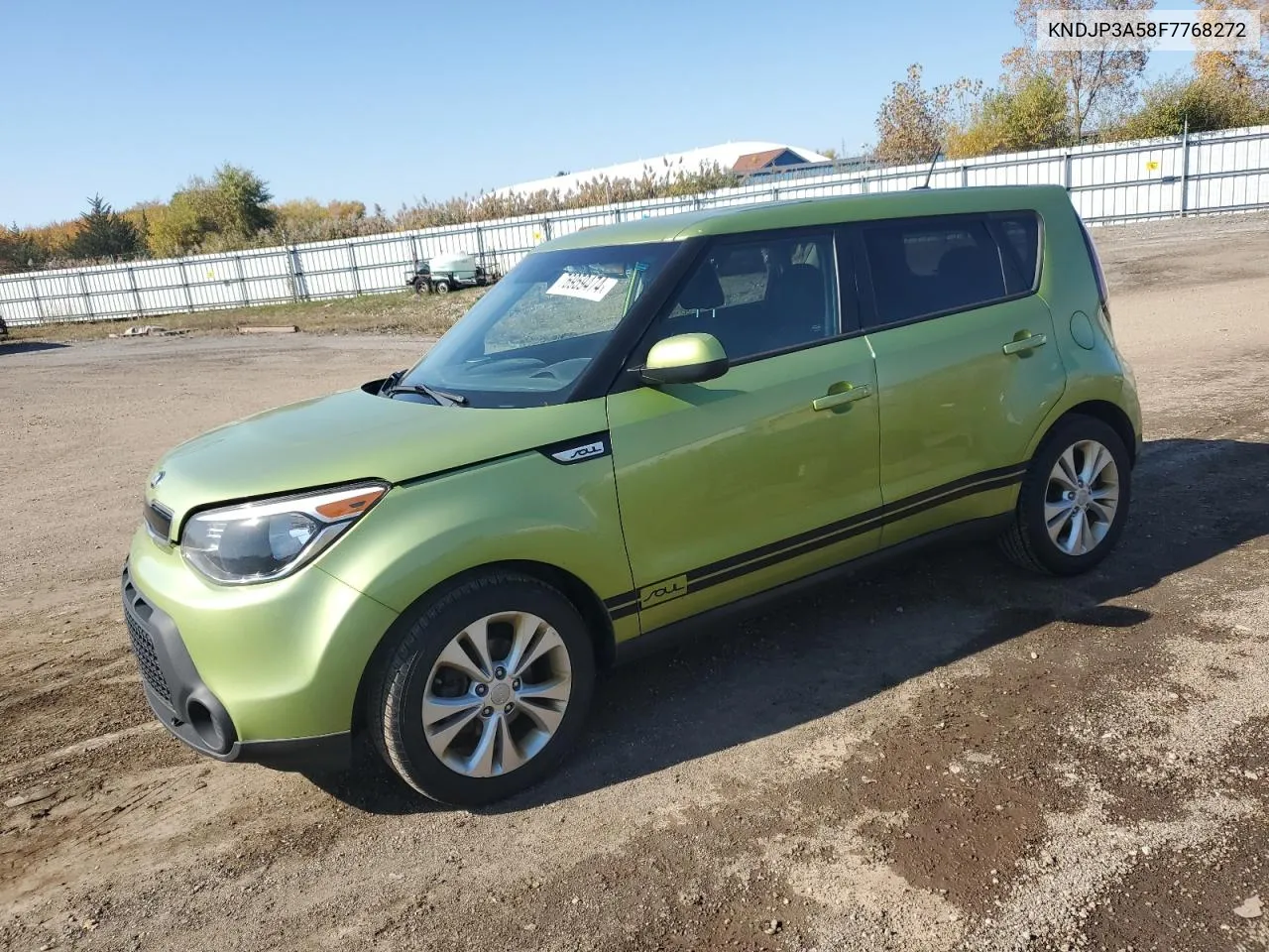 2015 Kia Soul + VIN: KNDJP3A58F7768272 Lot: 76959474