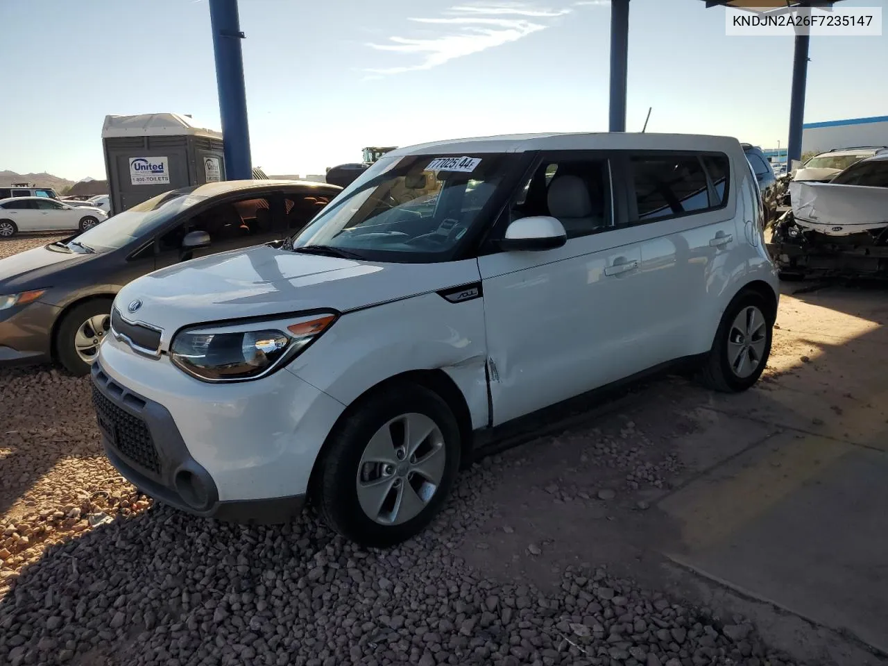 2015 Kia Soul VIN: KNDJN2A26F7235147 Lot: 77025144