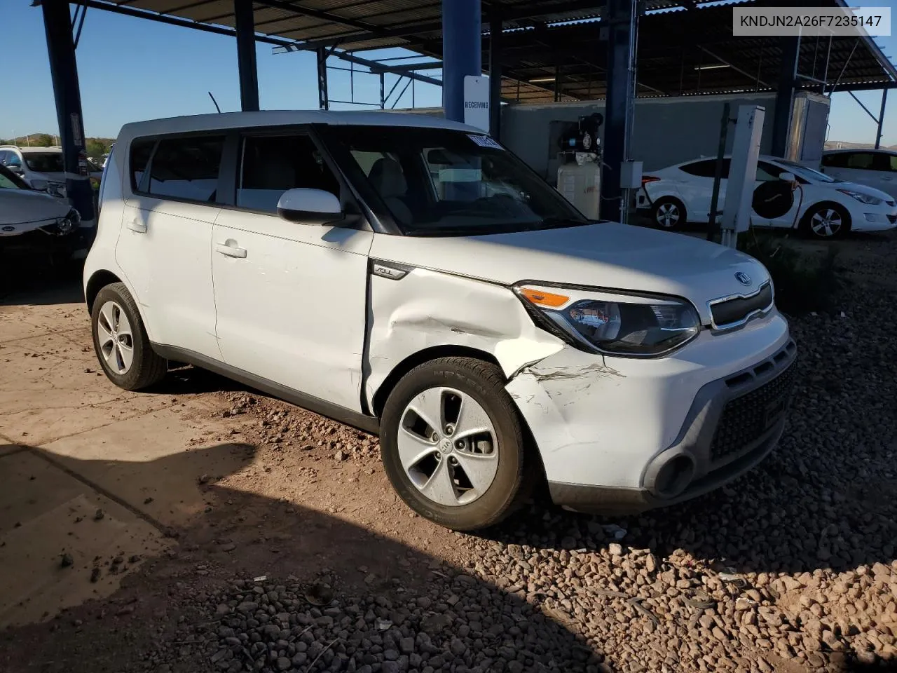 2015 Kia Soul VIN: KNDJN2A26F7235147 Lot: 77025144