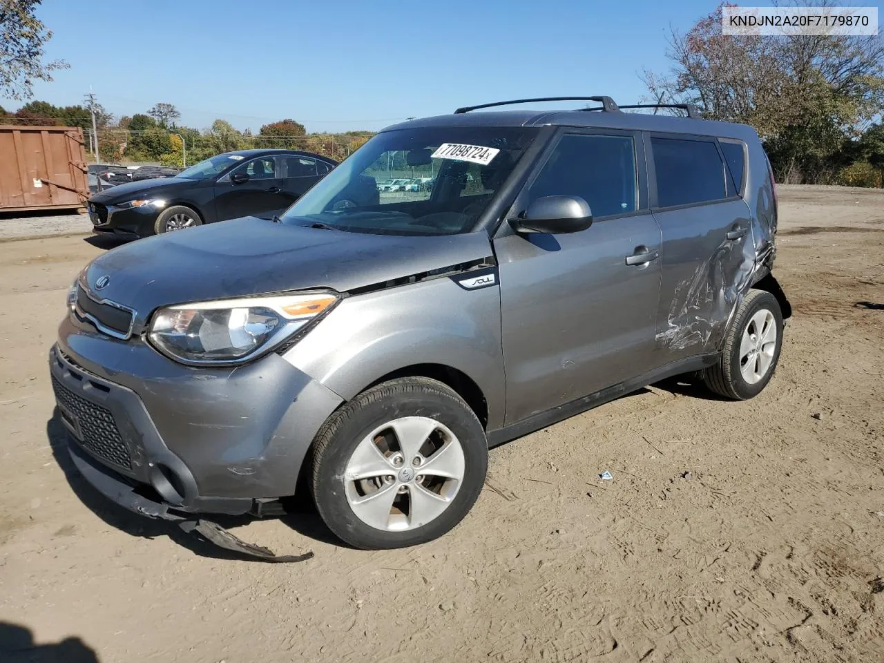 2015 Kia Soul VIN: KNDJN2A20F7179870 Lot: 77098724