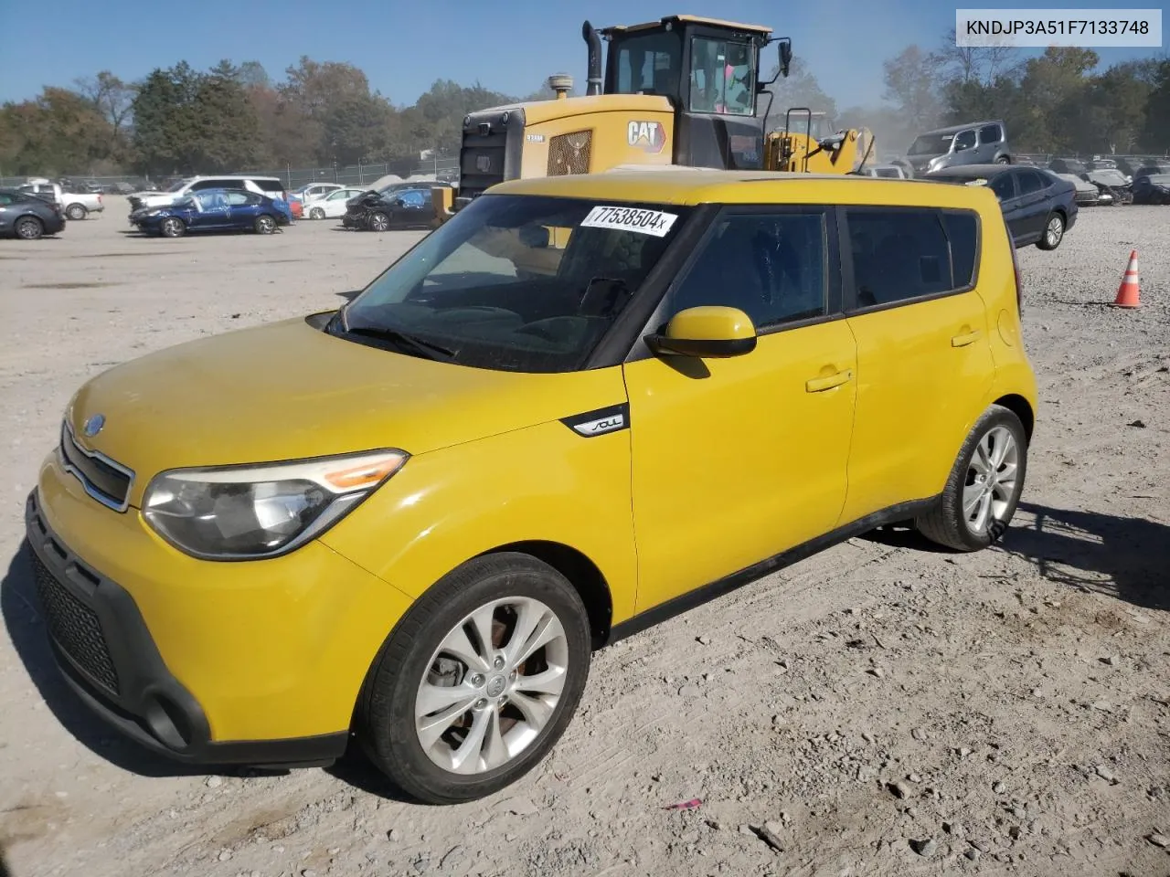 2015 Kia Soul + VIN: KNDJP3A51F7133748 Lot: 77538504