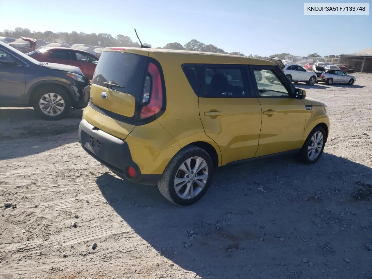 2015 Kia Soul + VIN: KNDJP3A51F7133748 Lot: 77538504