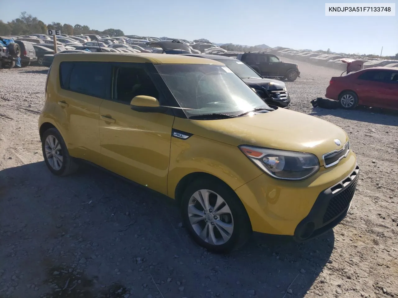 2015 Kia Soul + VIN: KNDJP3A51F7133748 Lot: 77538504