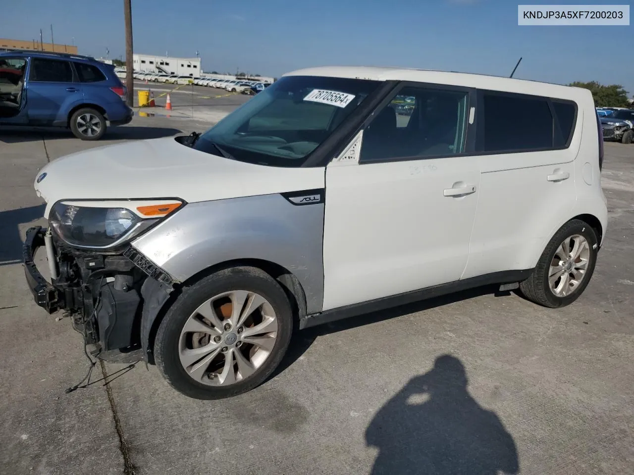 2015 Kia Soul + VIN: KNDJP3A5XF7200203 Lot: 78705564