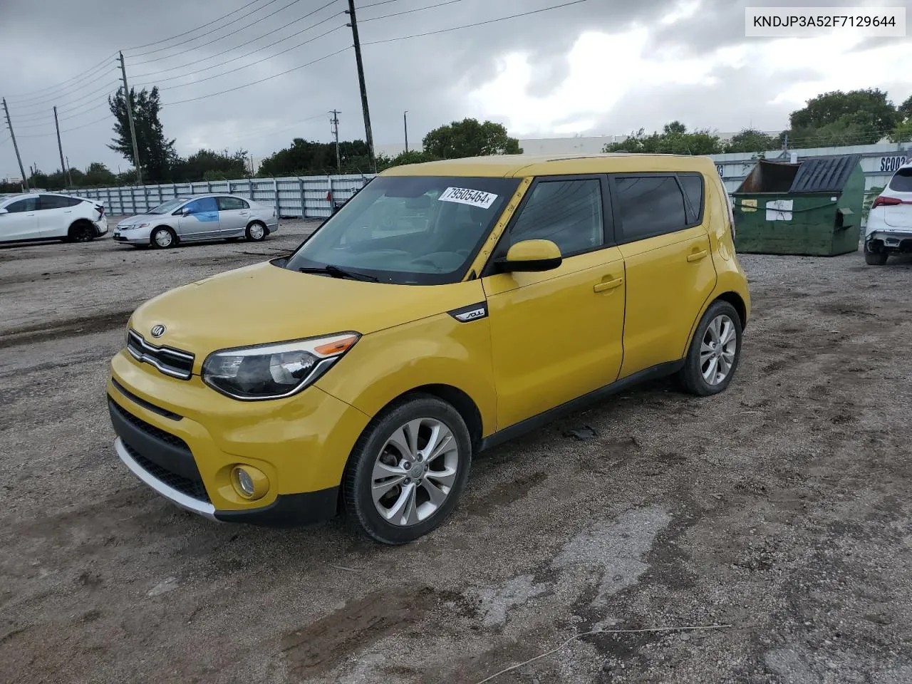 2015 Kia Soul + VIN: KNDJP3A52F7129644 Lot: 79505464