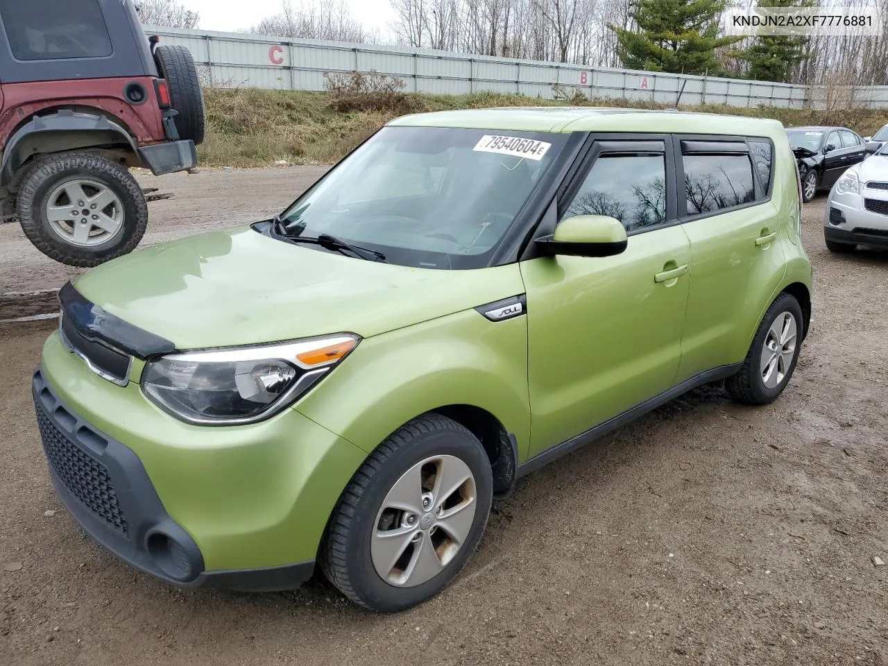 2015 Kia Soul VIN: KNDJN2A2XF7776881 Lot: 79540604