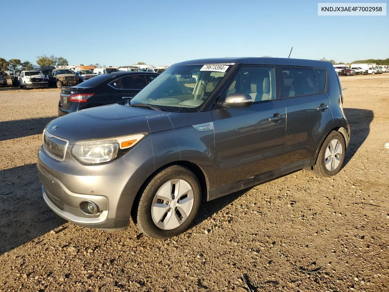 2015 Kia Soul Ev VIN: KNDJX3AE4F7002958 Lot: 79673394