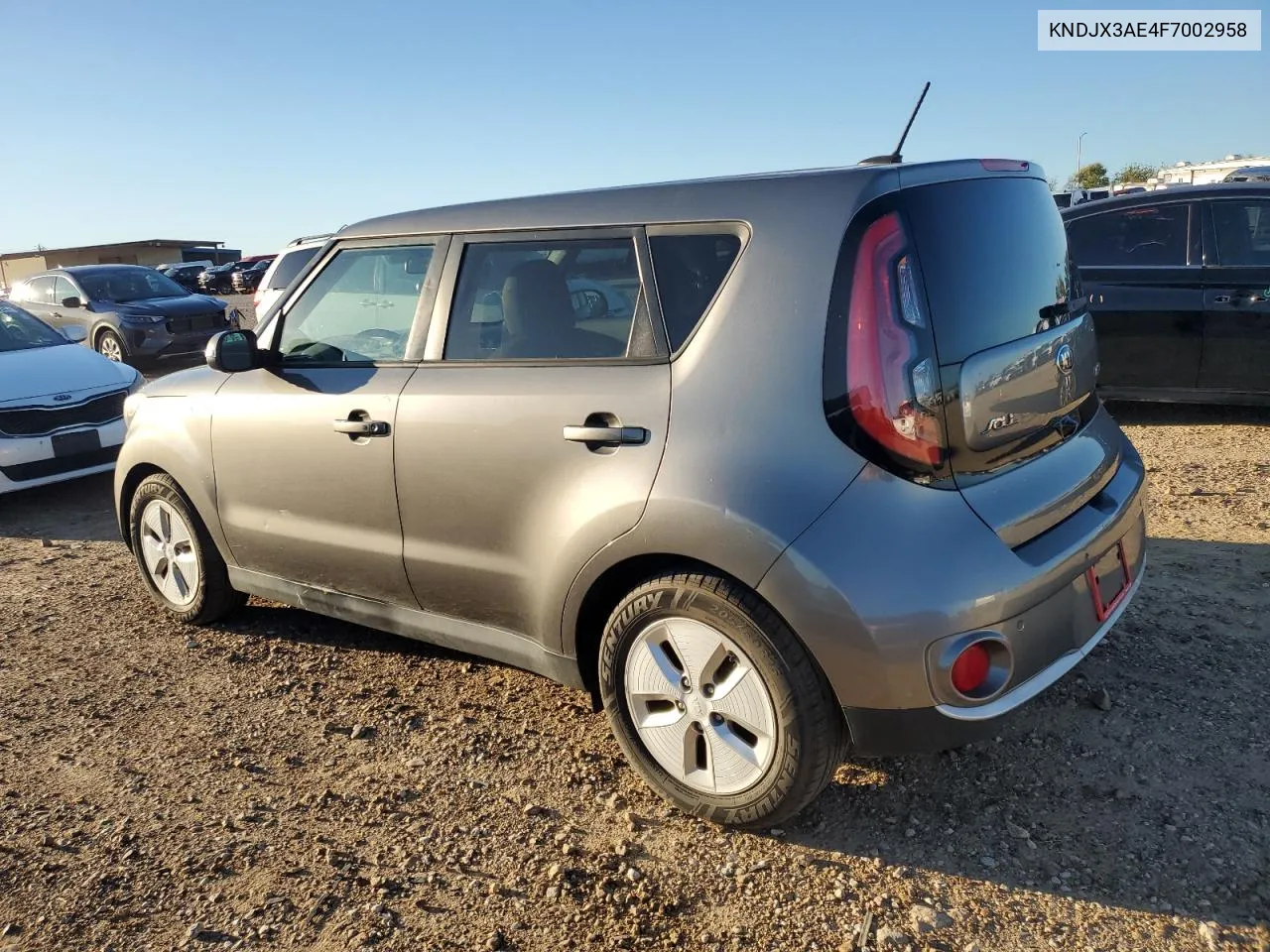 2015 Kia Soul Ev VIN: KNDJX3AE4F7002958 Lot: 79673394