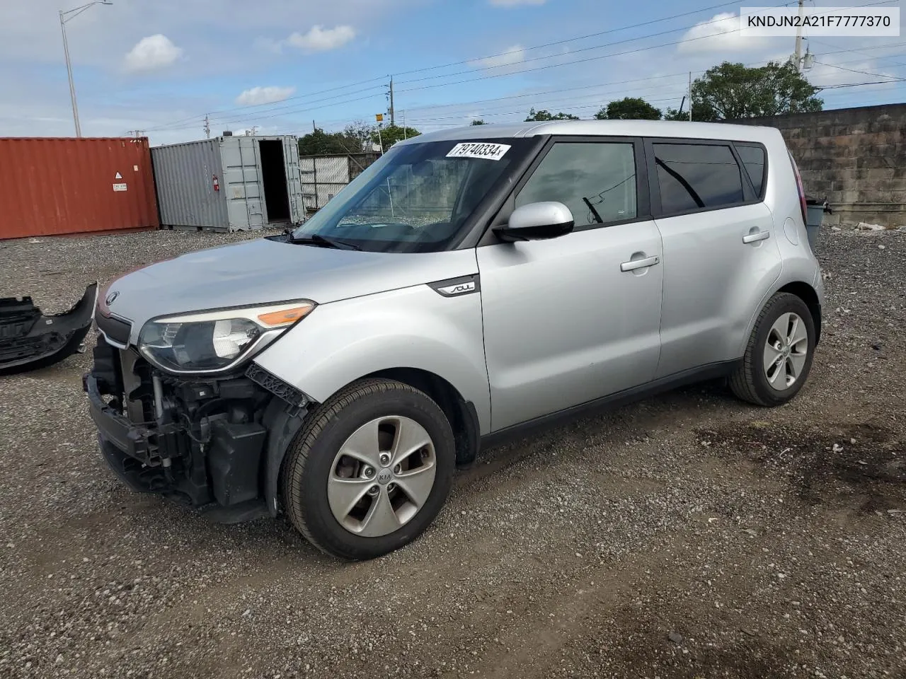 2015 Kia Soul VIN: KNDJN2A21F7777370 Lot: 79740334