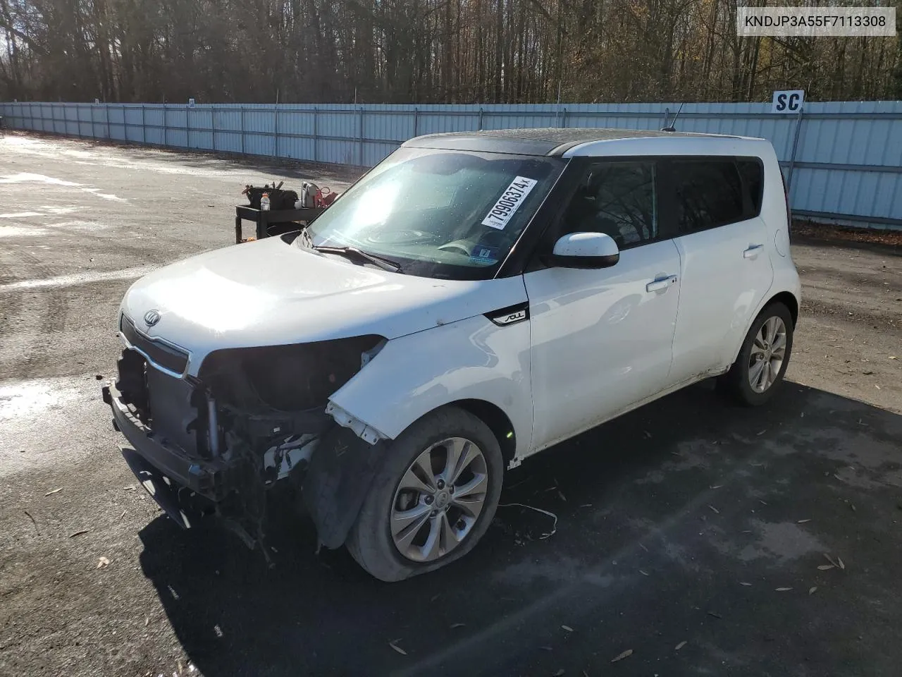 2015 Kia Soul + VIN: KNDJP3A55F7113308 Lot: 79906374