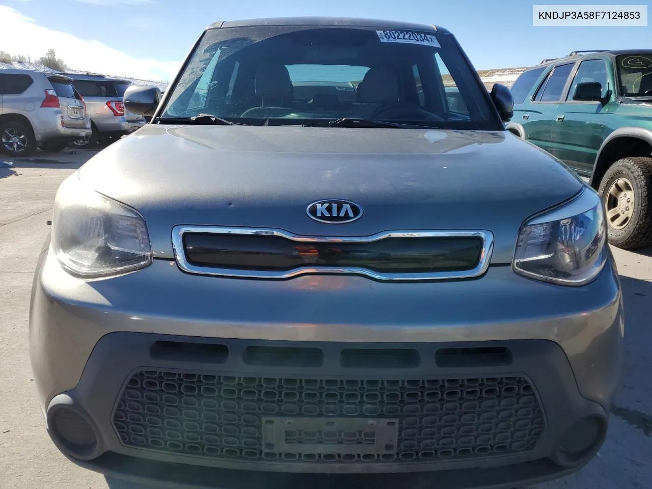 2015 Kia Soul + VIN: KNDJP3A58F7124853 Lot: 80222034