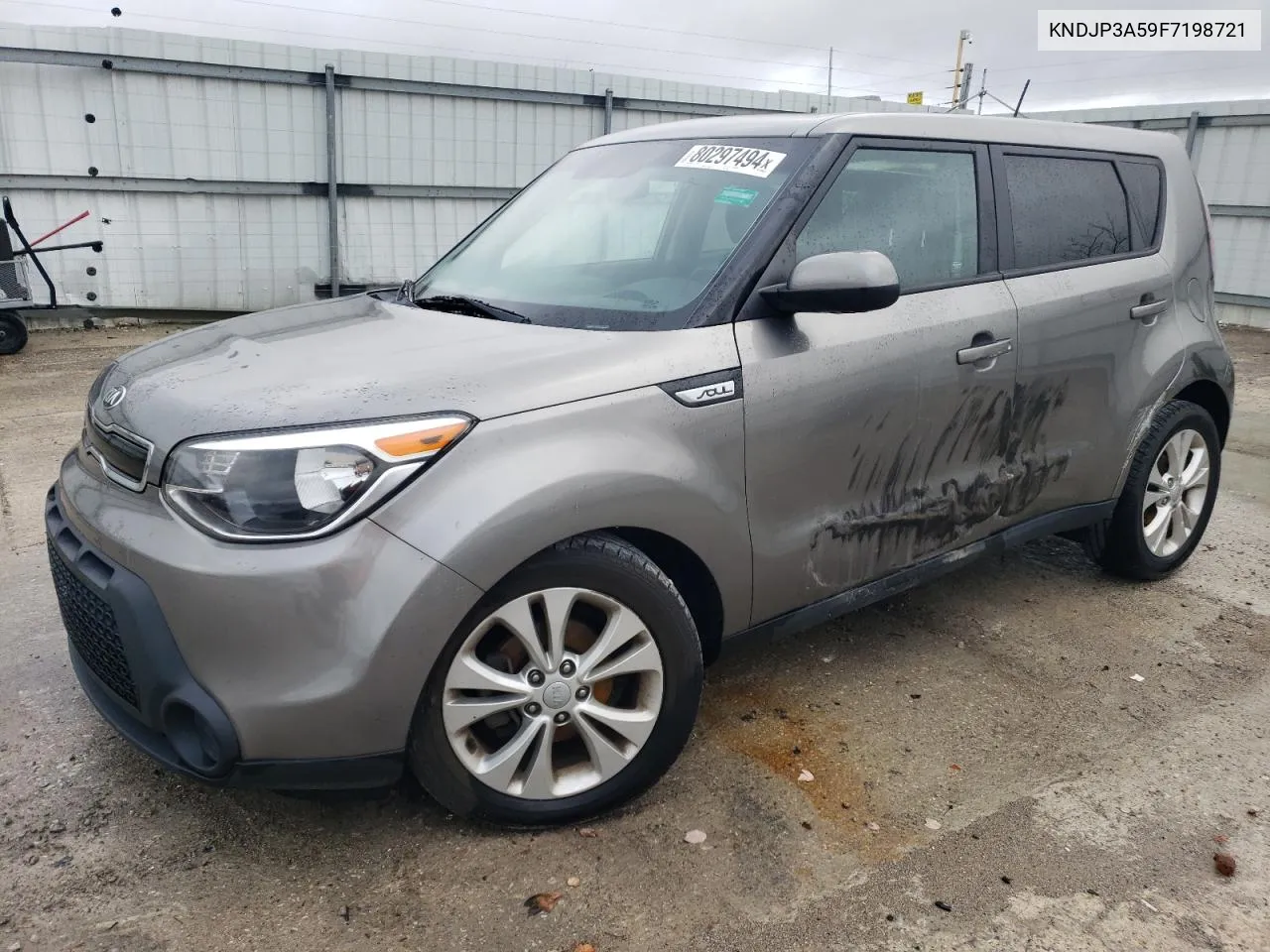 2015 Kia Soul + VIN: KNDJP3A59F7198721 Lot: 80297494