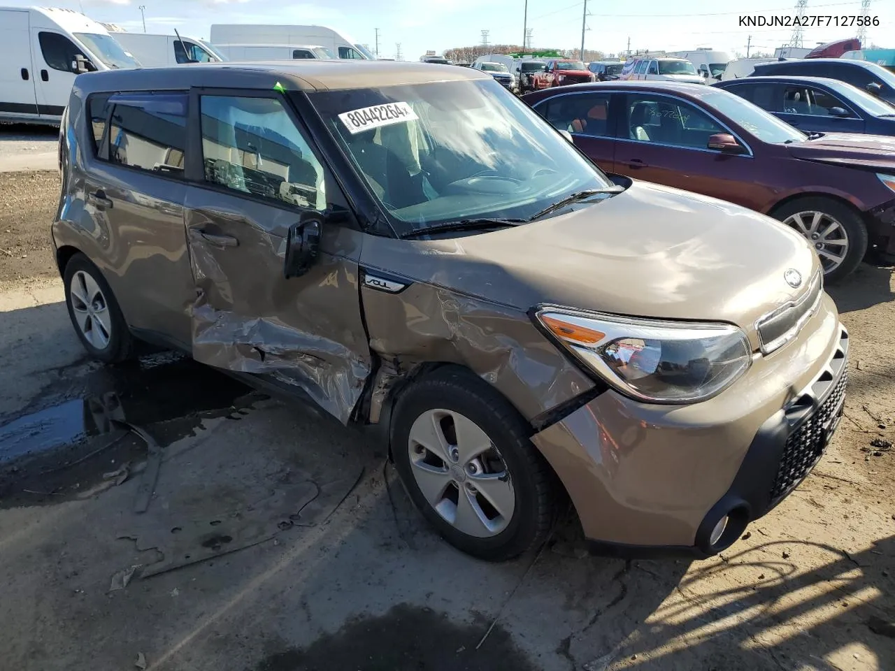 2015 Kia Soul VIN: KNDJN2A27F7127586 Lot: 80442264