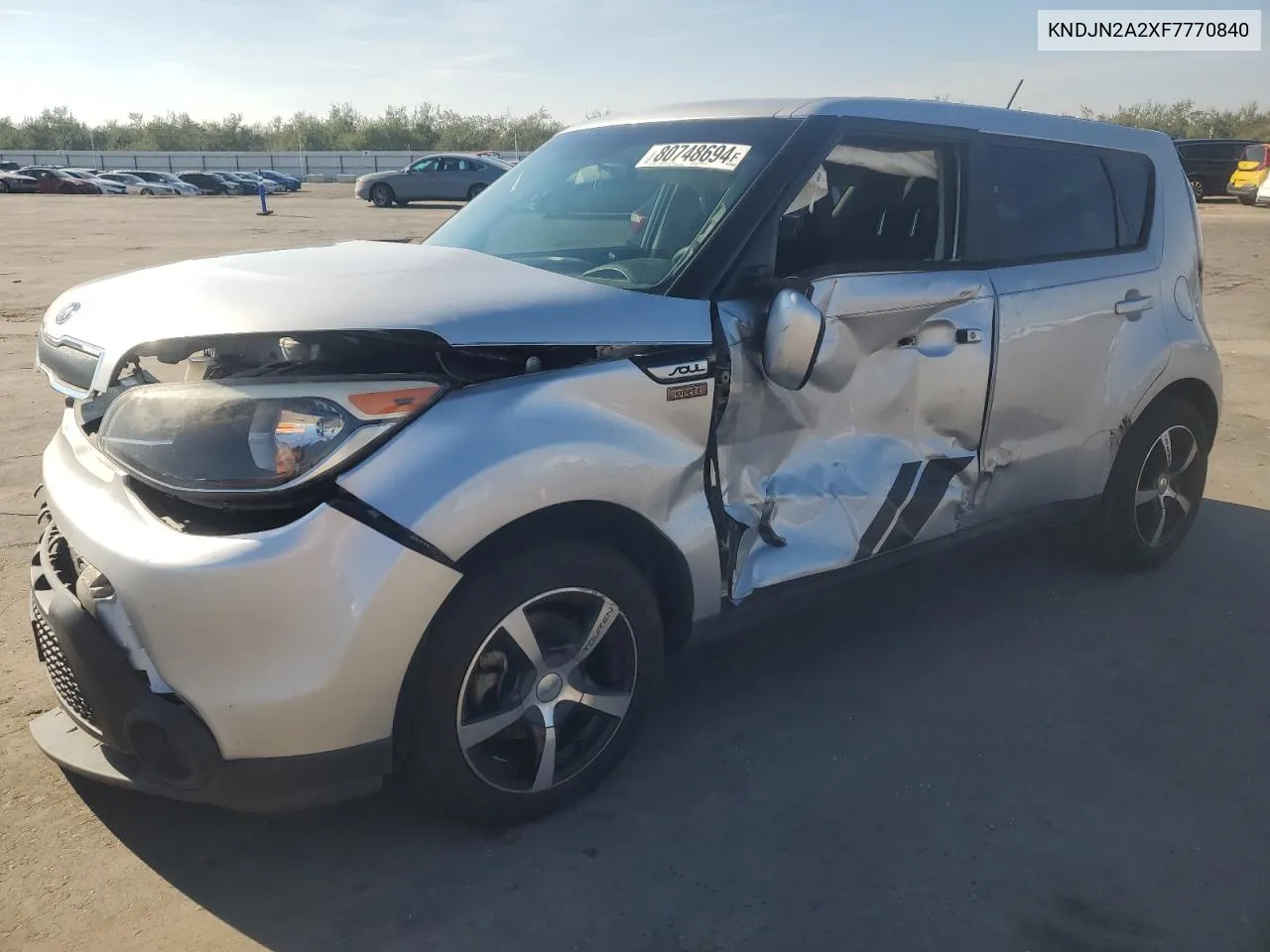 2015 Kia Soul VIN: KNDJN2A2XF7770840 Lot: 80748694