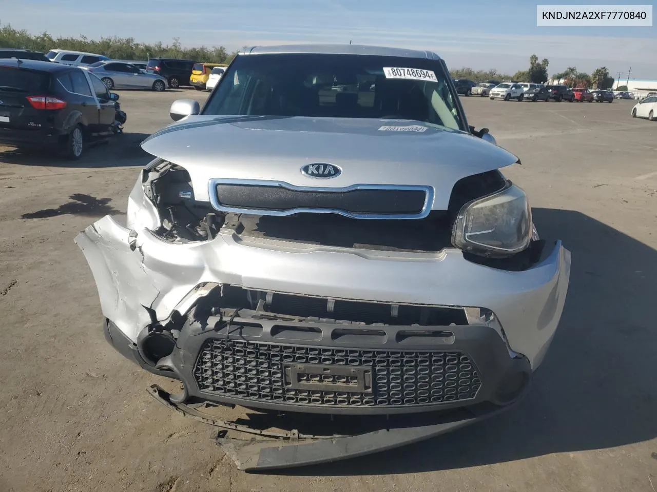 2015 Kia Soul VIN: KNDJN2A2XF7770840 Lot: 80748694