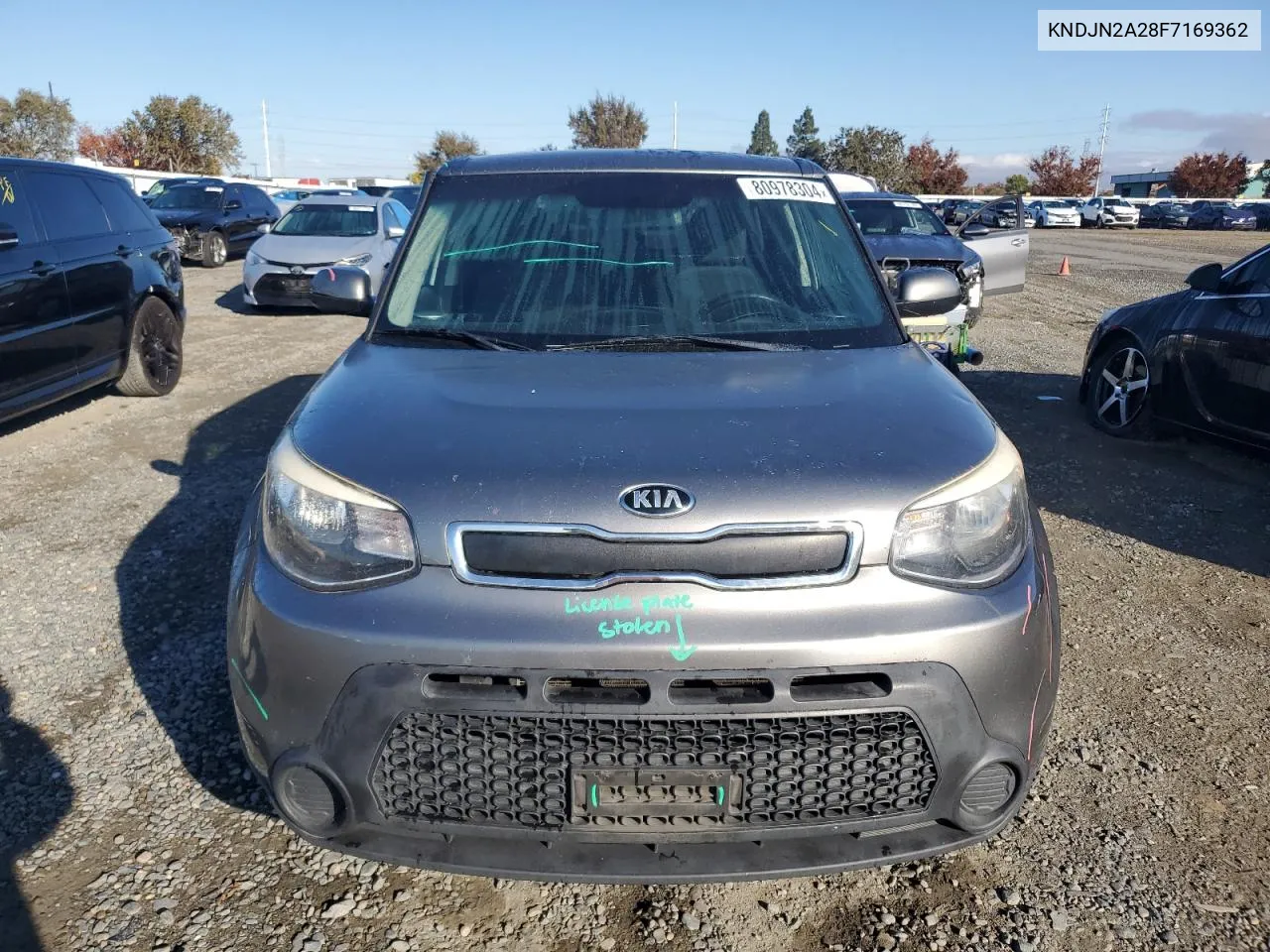 2015 Kia Soul VIN: KNDJN2A28F7169362 Lot: 80978304