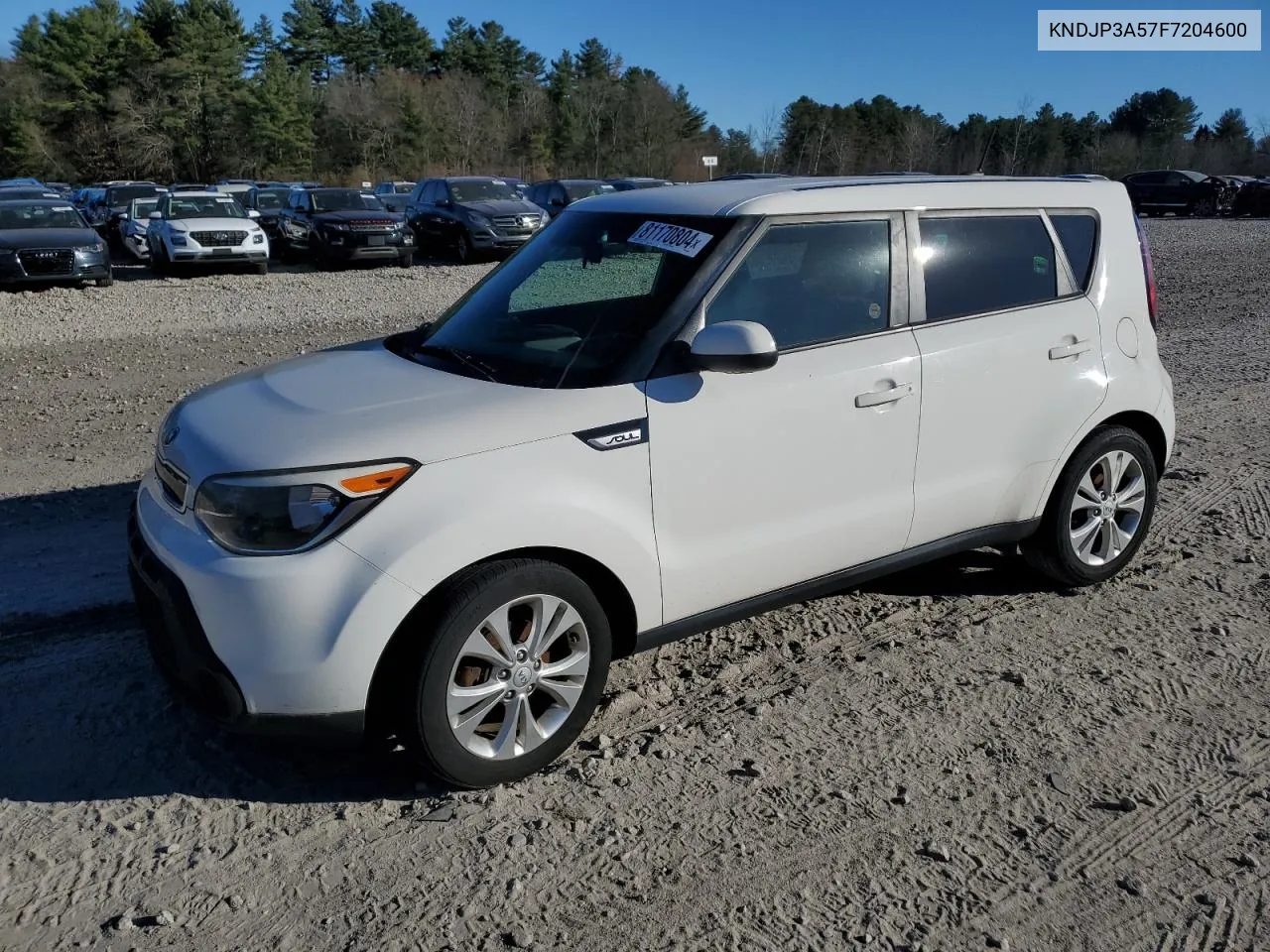 2015 Kia Soul + VIN: KNDJP3A57F7204600 Lot: 81170804