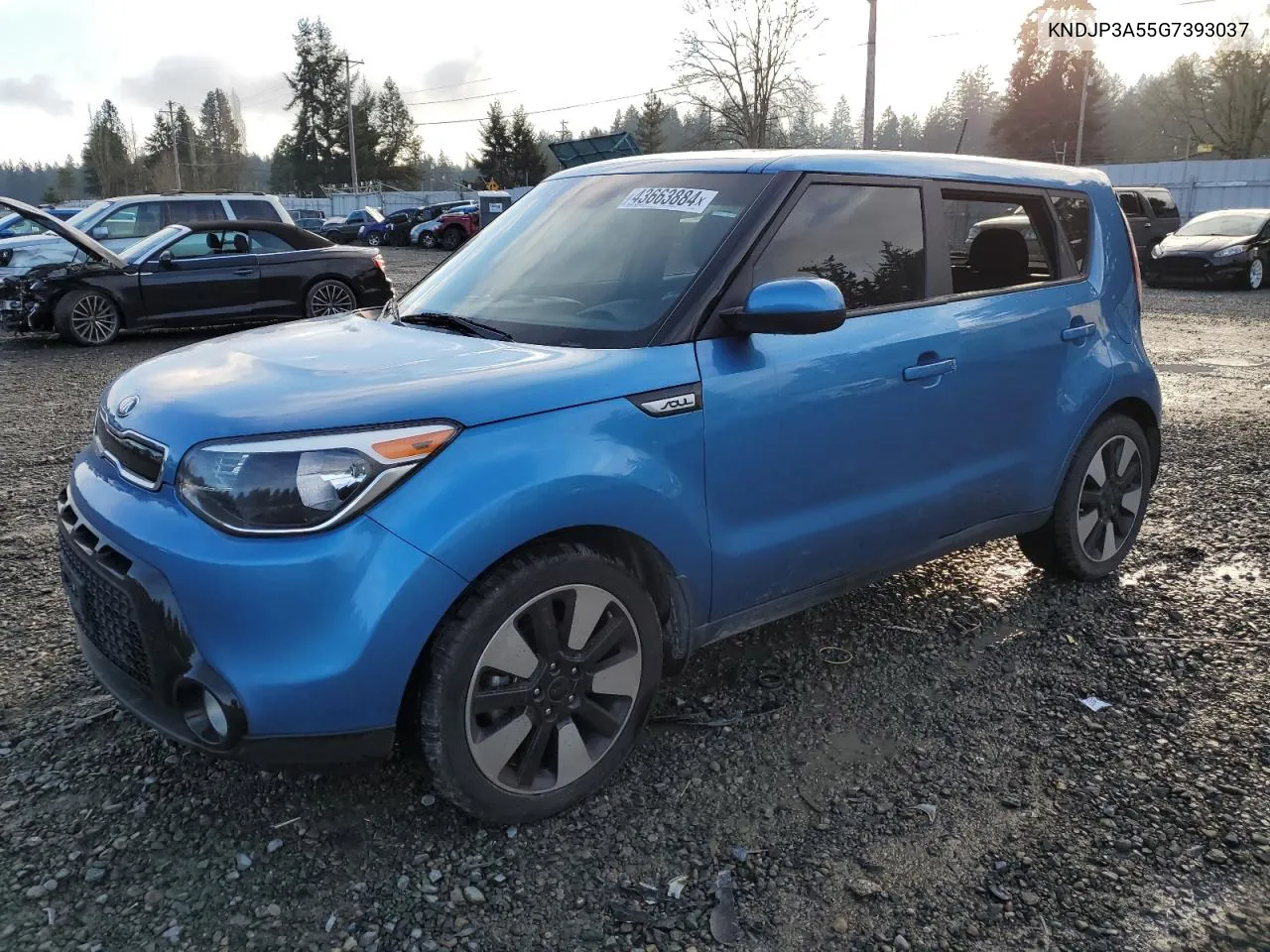 2016 Kia Soul + VIN: KNDJP3A55G7393037 Lot: 43663884