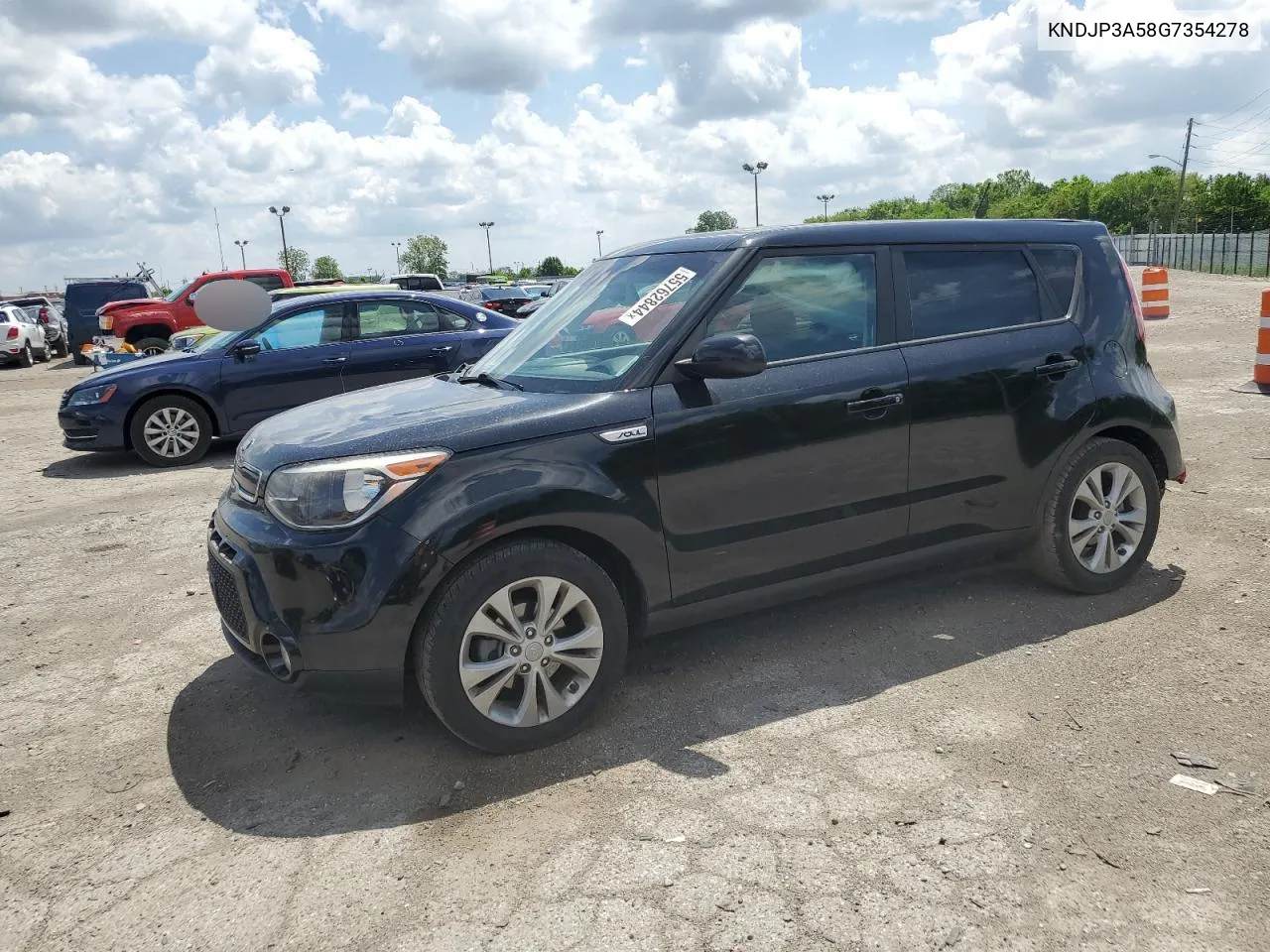 2016 Kia Soul + VIN: KNDJP3A58G7354278 Lot: 55762844