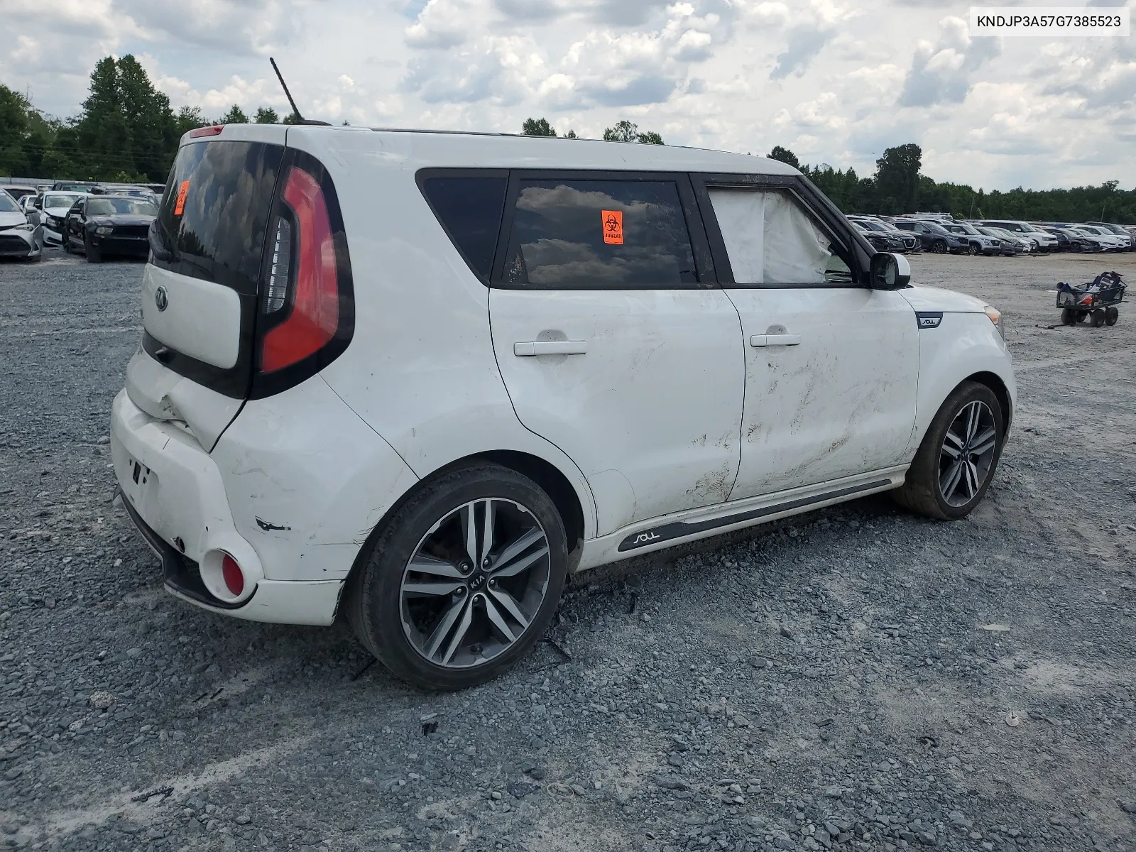 2016 Kia Soul + VIN: KNDJP3A57G7385523 Lot: 58827154