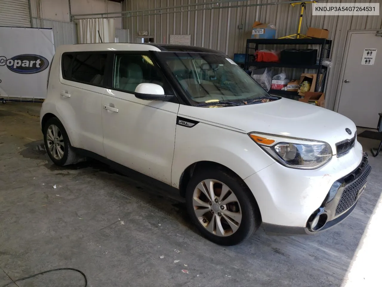 2016 Kia Soul + VIN: KNDJP3A54G7264531 Lot: 62322904