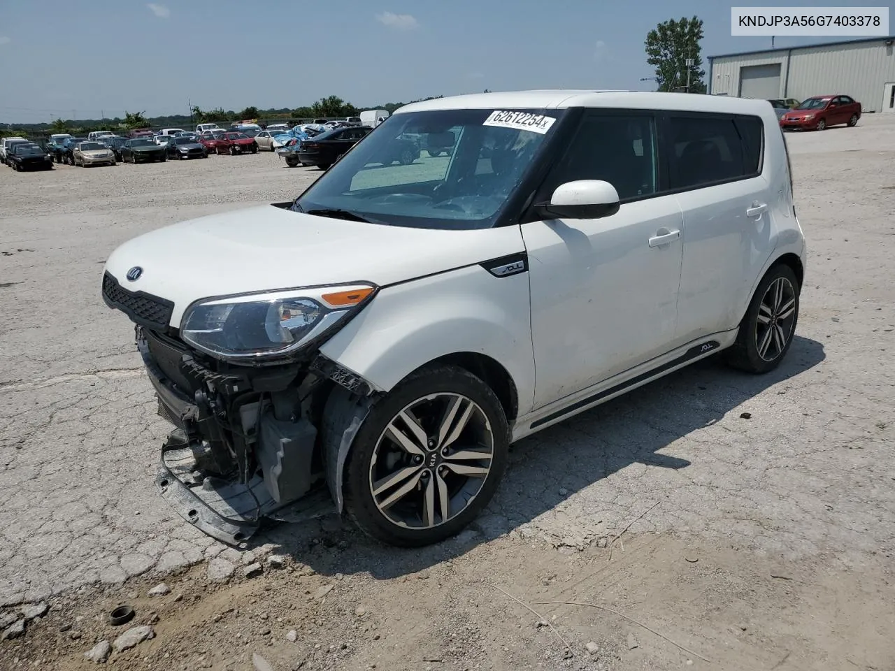 2016 Kia Soul + VIN: KNDJP3A56G7403378 Lot: 62612254