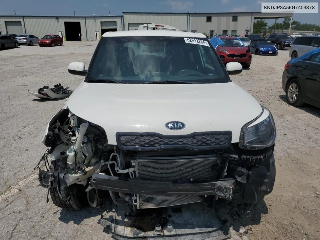 2016 Kia Soul + VIN: KNDJP3A56G7403378 Lot: 62612254