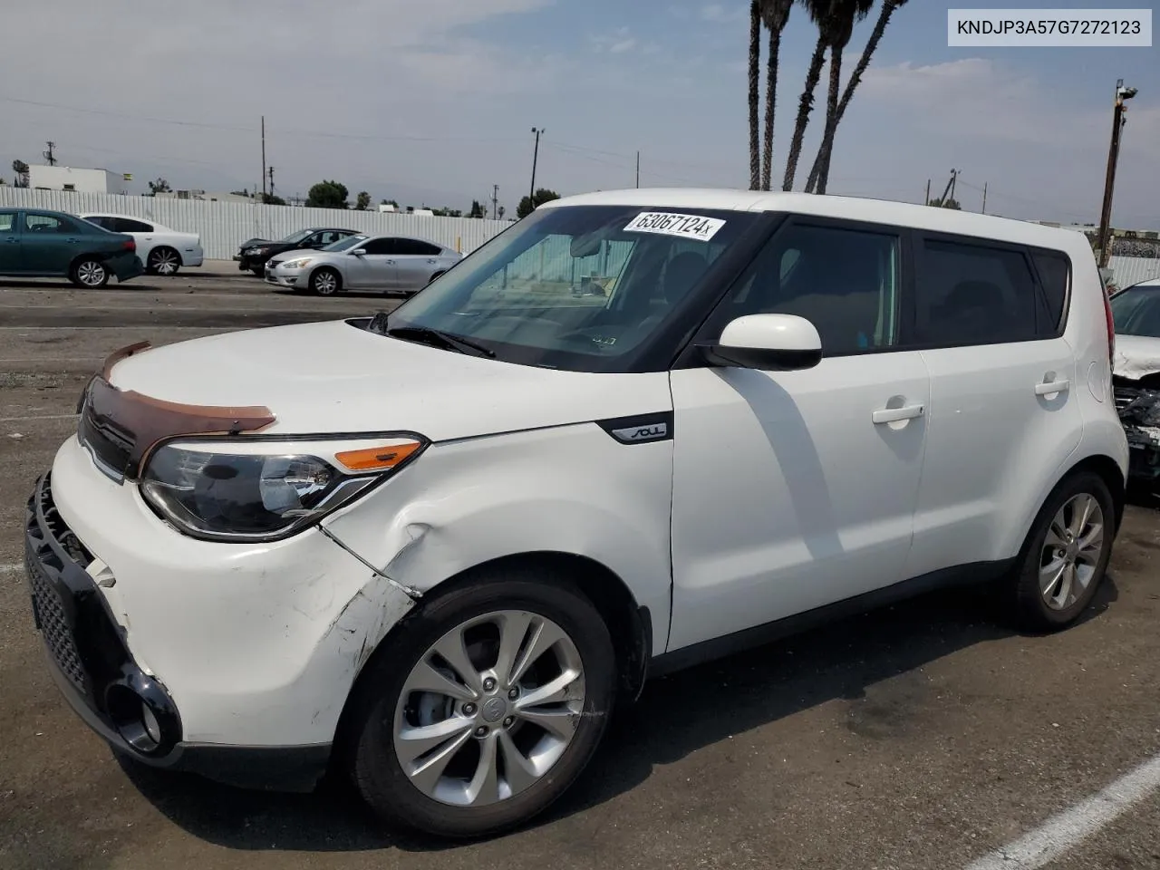 2016 Kia Soul + VIN: KNDJP3A57G7272123 Lot: 63067124