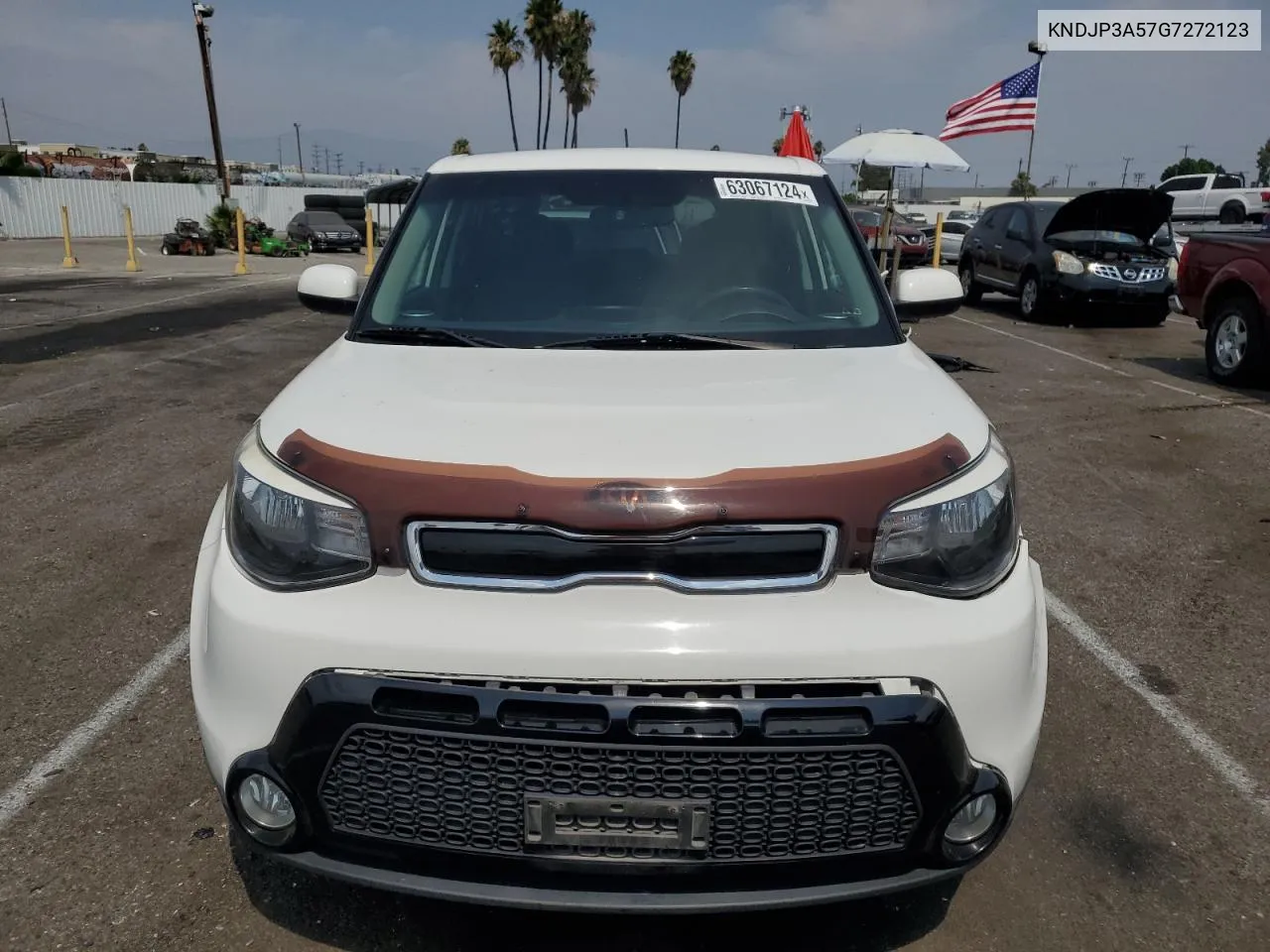 2016 Kia Soul + VIN: KNDJP3A57G7272123 Lot: 63067124