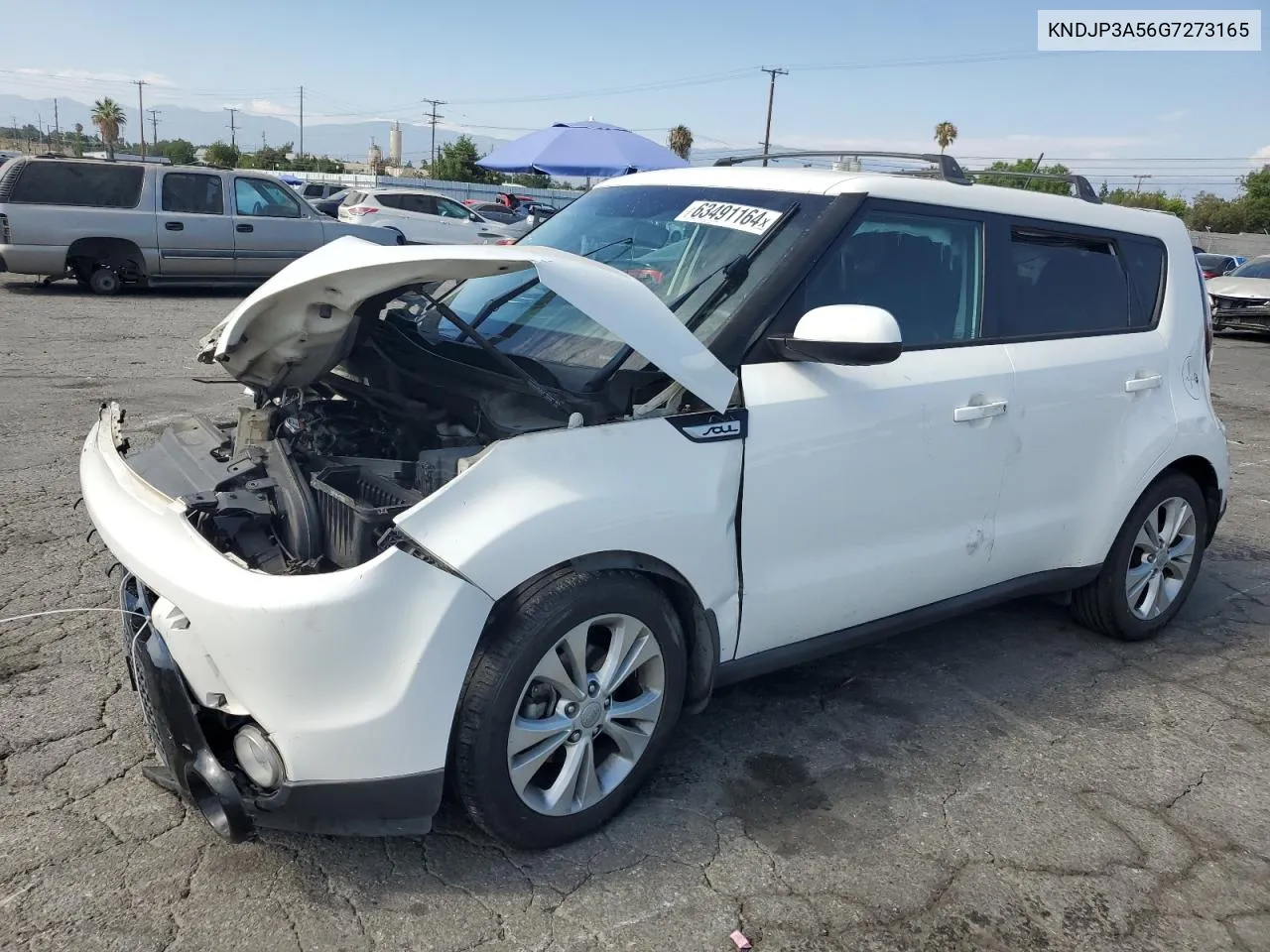 2016 Kia Soul + VIN: KNDJP3A56G7273165 Lot: 63491164