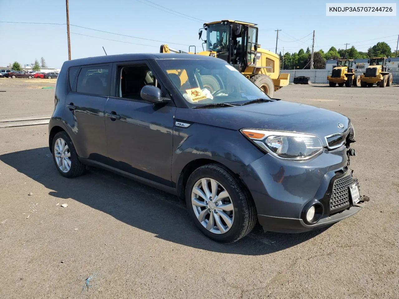 2016 Kia Soul + VIN: KNDJP3A57G7244726 Lot: 63546074