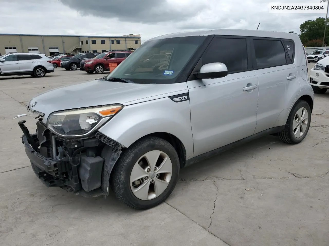 2016 Kia Soul VIN: KNDJN2A24G7840804 Lot: 65032694